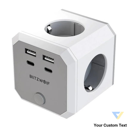 BlitzWolf BW EC2 8 in 1 Power Cube (4xAC / 2 x USB A / 2 x USB C) Power strips
