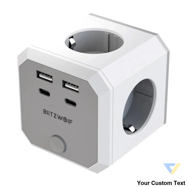 BlitzWolf BW EC2 8 in 1 Power Cube (4xAC / 2 x USB A / 2 x USB C) Power strips