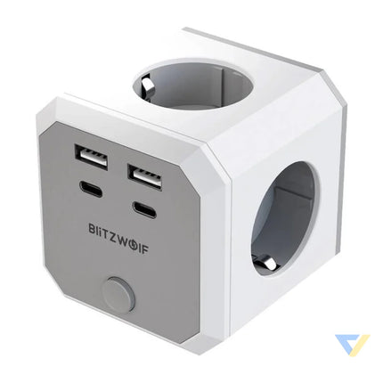 BlitzWolf BW EC2 8 in 1 Power Cube (4xAC / 2 x USB A / 2 x USB C) Power strips