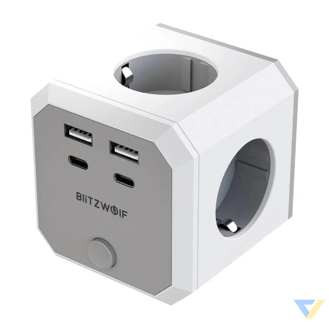 BlitzWolf BW EC2 8 in 1 Power Cube (4xAC / 2 x USB A / 2 x USB C) Power strips