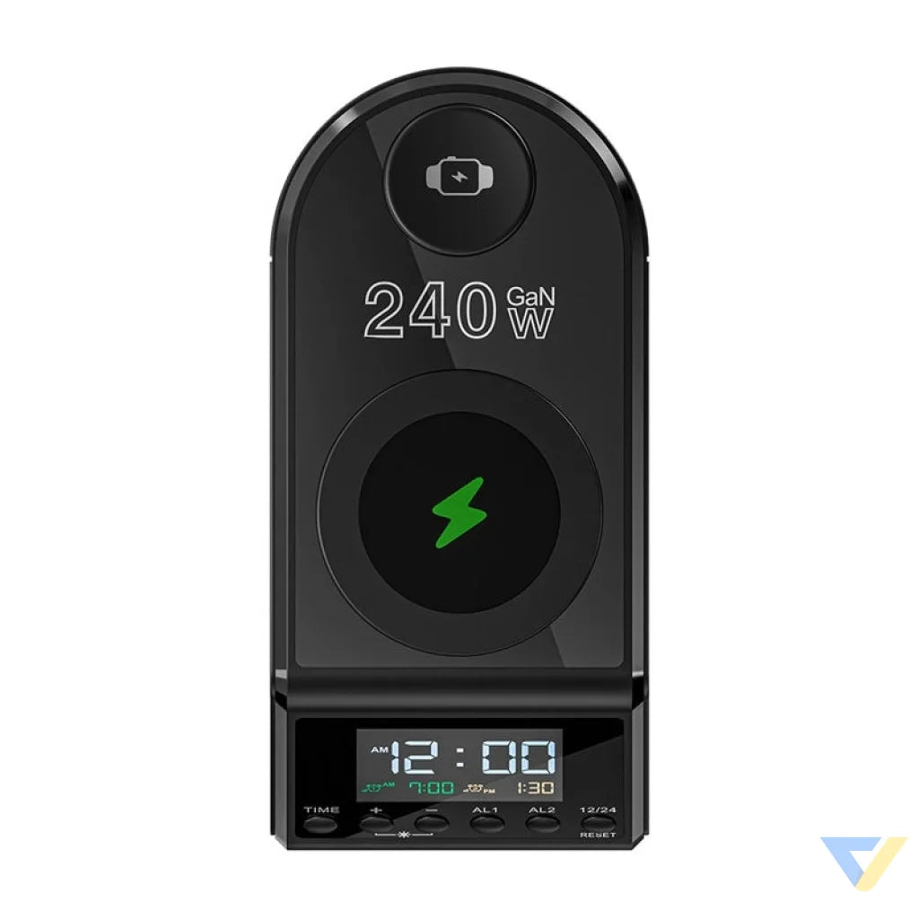 Blitzwolf BW-FW10 alarm clock with charger 2xUSB-A 4xUSB-C 240W mains chargers