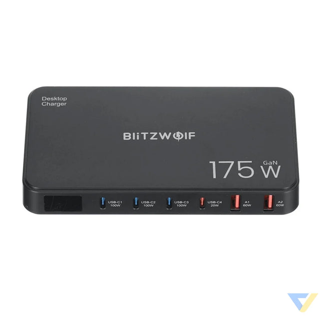 Blitzwolf BW-S30 6-in-1 Charging Station 4xUSB-C + 2xUSB 175W mains chargers