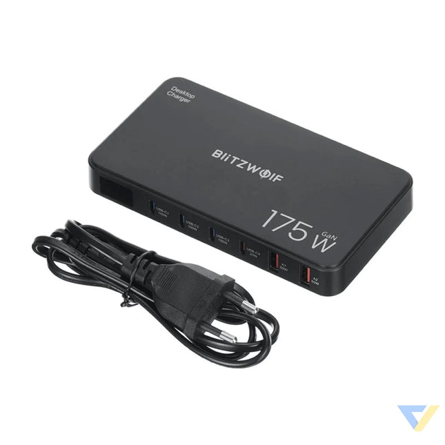 Blitzwolf BW-S30 6-in-1 Charging Station 4xUSB-C + 2xUSB 175W mains chargers