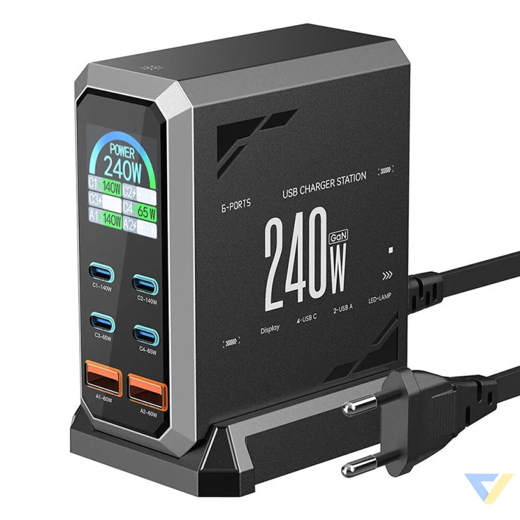 Blitzwolf BW-S31 2xUSB-A 4xUSB-C PD 240W network charger. mains chargers