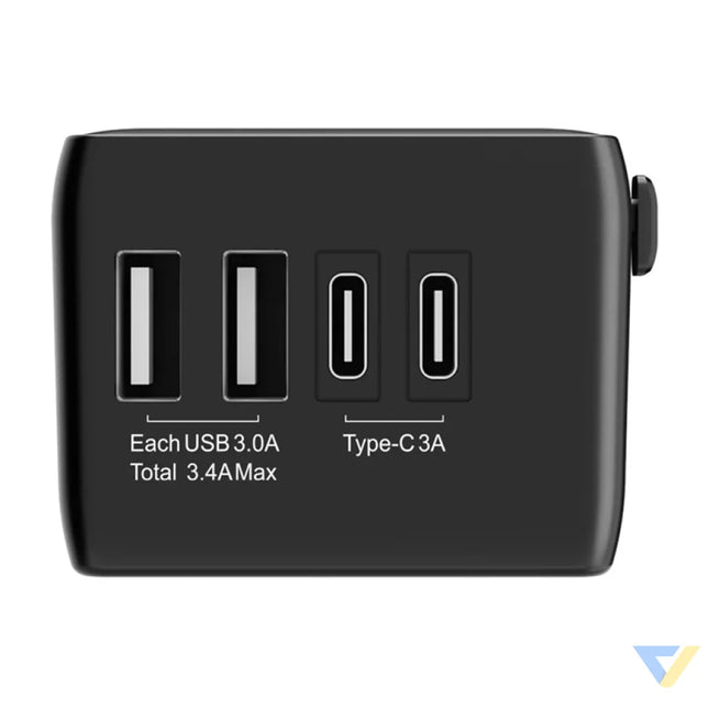 Blitzwolf BW-TA1 4-in-1 Travel Adapter 2xUSB + C + PD 20W Adapters connectors and converters