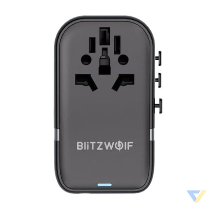 Blitzwolf BW-TA2 5-in-1 Travel Adapter 2xUSB PD + 2xC QC + C GaN 100W Adapters connectors and converters