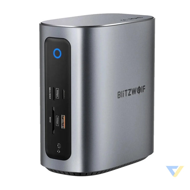 Blitzwolf BW TH15 17in1 Docking Station 2xHD + DP + 4xC + 3xUSB 3.0 + USB 3.1 + C 3.2 + C PD + RJ45 + micro SD + SD