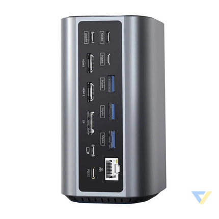 Blitzwolf BW TH15 17in1 Docking Station 2xHD + DP + 4xC + 3xUSB 3.0 + USB 3.1 + C 3.2 + C PD + RJ45 + micro SD + SD