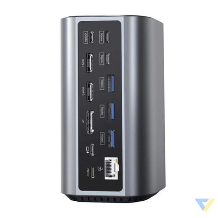 Blitzwolf BW TH15 17in1 Docking Station 2xHD + DP + 4xC + 3xUSB 3.0 + USB 3.1 + C 3.2 + C PD + RJ45 + micro SD + SD