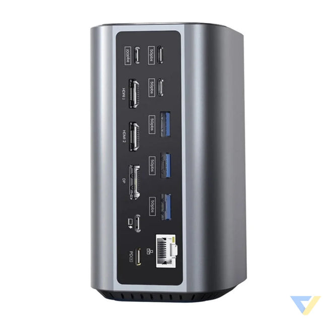 Blitzwolf BW TH15 17in1 Docking Station 2xHD + DP + 4xC + 3xUSB 3.0 + USB 3.1 + C 3.2 + C PD + RJ45 + micro SD + SD