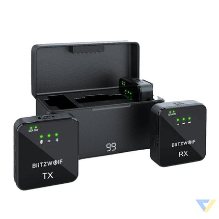 BlitzWolf Wireless Microphone BW SX63 1000mAh (black) Lavalier