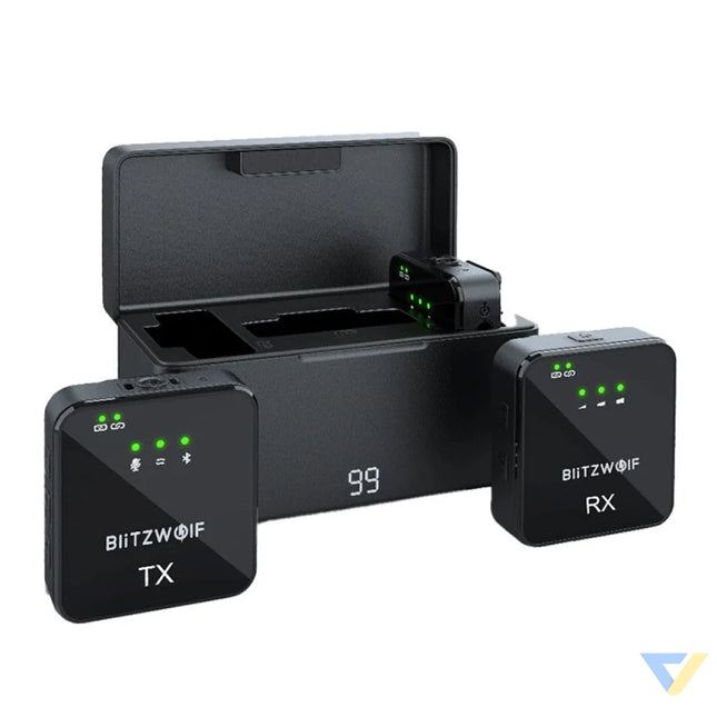 BlitzWolf Wireless Microphone BW SX63 1000mAh (black) Lavalier