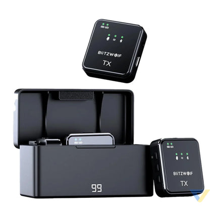 BlitzWolf Wireless Microphone BW SX63 1000mAh (black) Lavalier