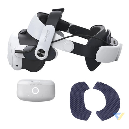 BOBOVR M3 Pro Head Strap + Battery pack for Oculus Quest 3 / Quest 3S VR accessories