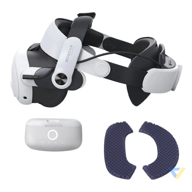 BOBOVR M3 Pro Head Strap + Battery pack for Oculus Quest 3 / Quest 3S VR accessories