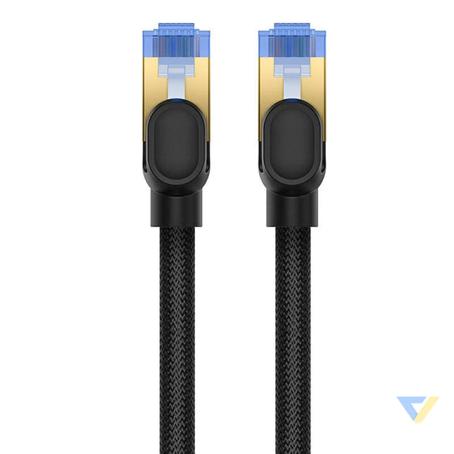 Braided network cable cat.7 Baseus Ethernet RJ45 10Gbps 10m (black) Network cables