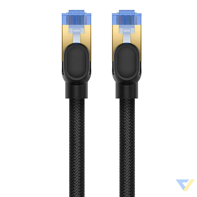 Braided network cable cat.7 Baseus Ethernet RJ45 10Gbps 25m (black) Network cables