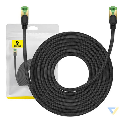 Braided network cable cat.8 Baseus Ethernet RJ45 40Gbps 8m (black) Network cables