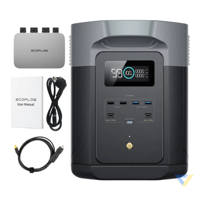 Bundle EcoFlow Delta 2 Max + microinverter PowerStream 800W Power stations