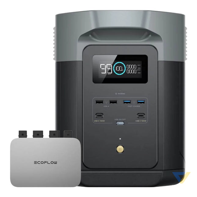 Bundle EcoFlow Delta 2 Max + microinverter PowerStream 800W Power stations