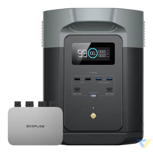 Bundle EcoFlow Delta 2 Max + microinverter PowerStream 800W Power stations