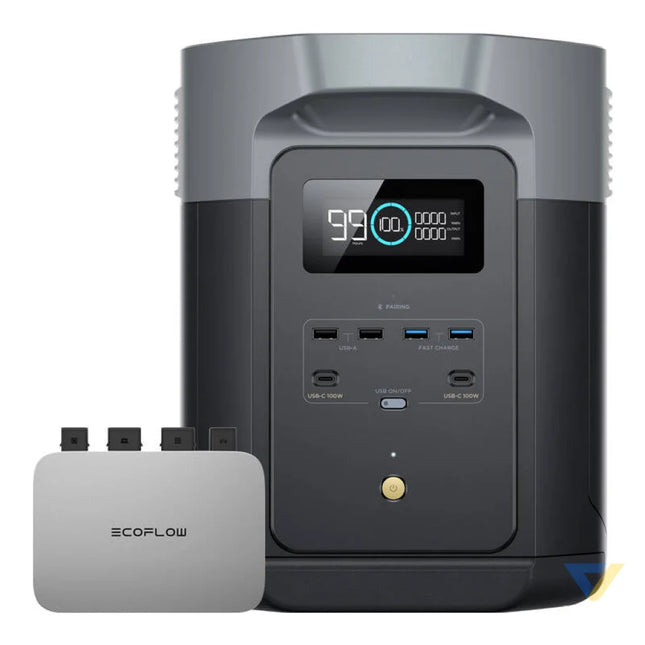 Bundle EcoFlow Delta 2 Max + microinverter PowerStream 800W Power stations