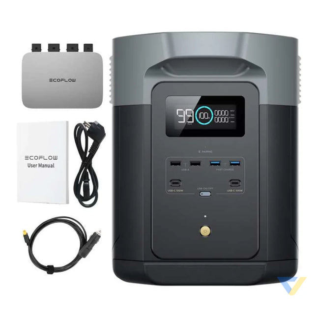 Bundle EcoFlow Delta 2 Max + microinverter PowerStream 800W Power stations