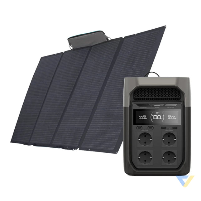 Bundle: Power station EcoFlow Delta 3 + portable solar panel 400W Power stations