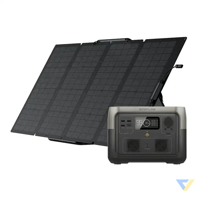Bundle: Power station EcoFlow River 2 Max + portable solar panel 160W Power stations