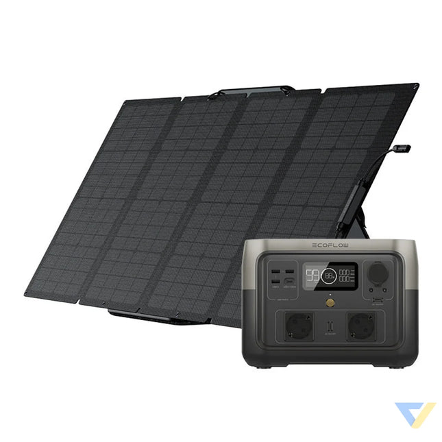 Bundle: Power station EcoFlow River 2 Max + portable solar panel 160W Power stations