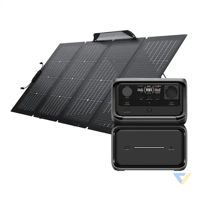 Bundle: Power station EcoFlow River 3 Max Plus + portable solar panel 220W Power stations
