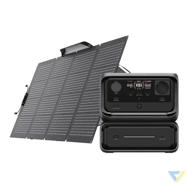 Bundle: Power station EcoFlow River 3 Max + portable solar panel 220W Power stations