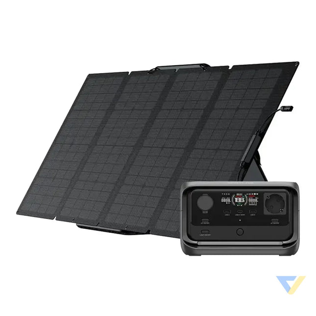 Bundle: Power station EcoFlow River 3 Plus + portable solar panel 160W Power stations