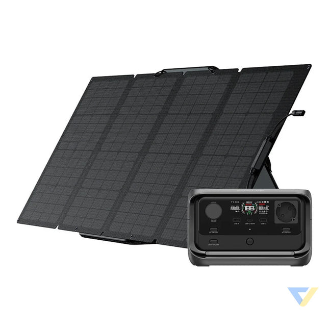 Bundle: Power station EcoFlow River 3 Plus + portable solar panel 160W Power stations