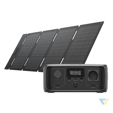 Bundle: Power Station EcoFlow RIVER 3 UPS + Solar Panel 45W USB-C Power stations