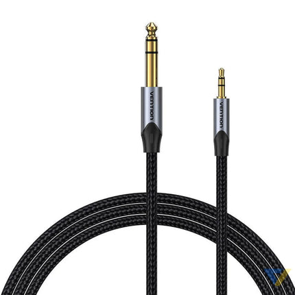 Cable Audio 3.5mm TRS to 6.35mm Vention BAUHJ 5m Gray Audio cables