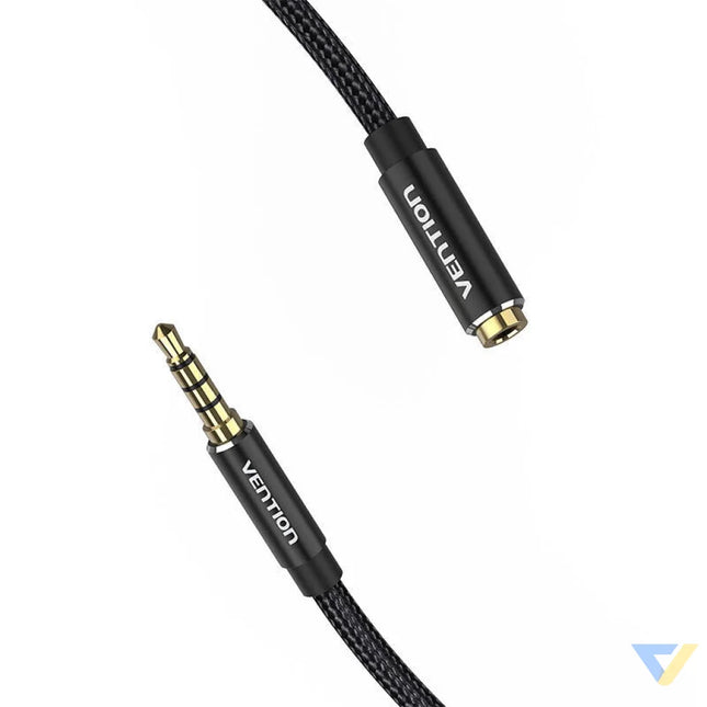 Cable Audio TRRS 3.5mm Male to 3.5mm Female Vention BHCBI 3m Black Audio cables