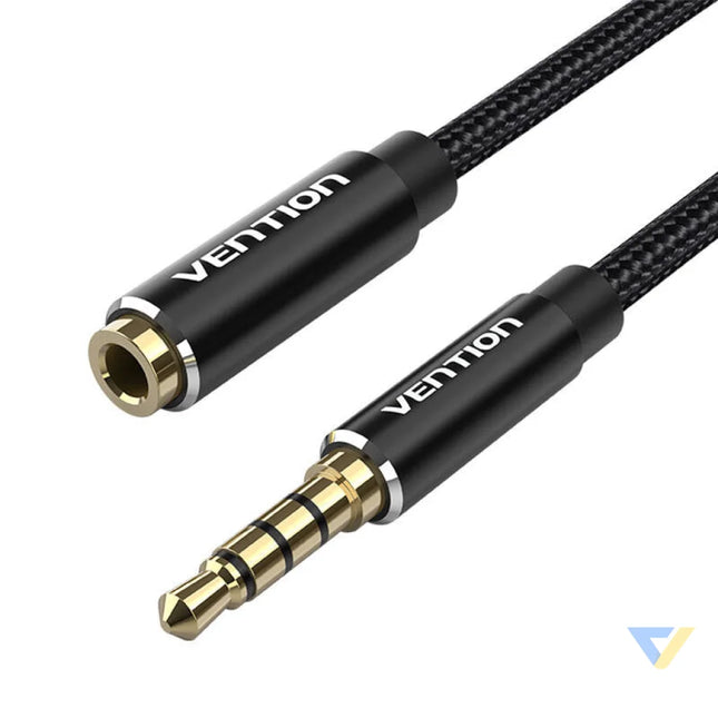 Cable Audio TRRS 3.5mm Male to 3.5mm Female Vention BHCBJ 5m Black Audio cables