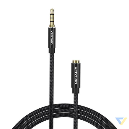 Cable Audio TRRS 3.5mm Male to 3.5mm Female Vention BHCBJ 5m Black Audio cables