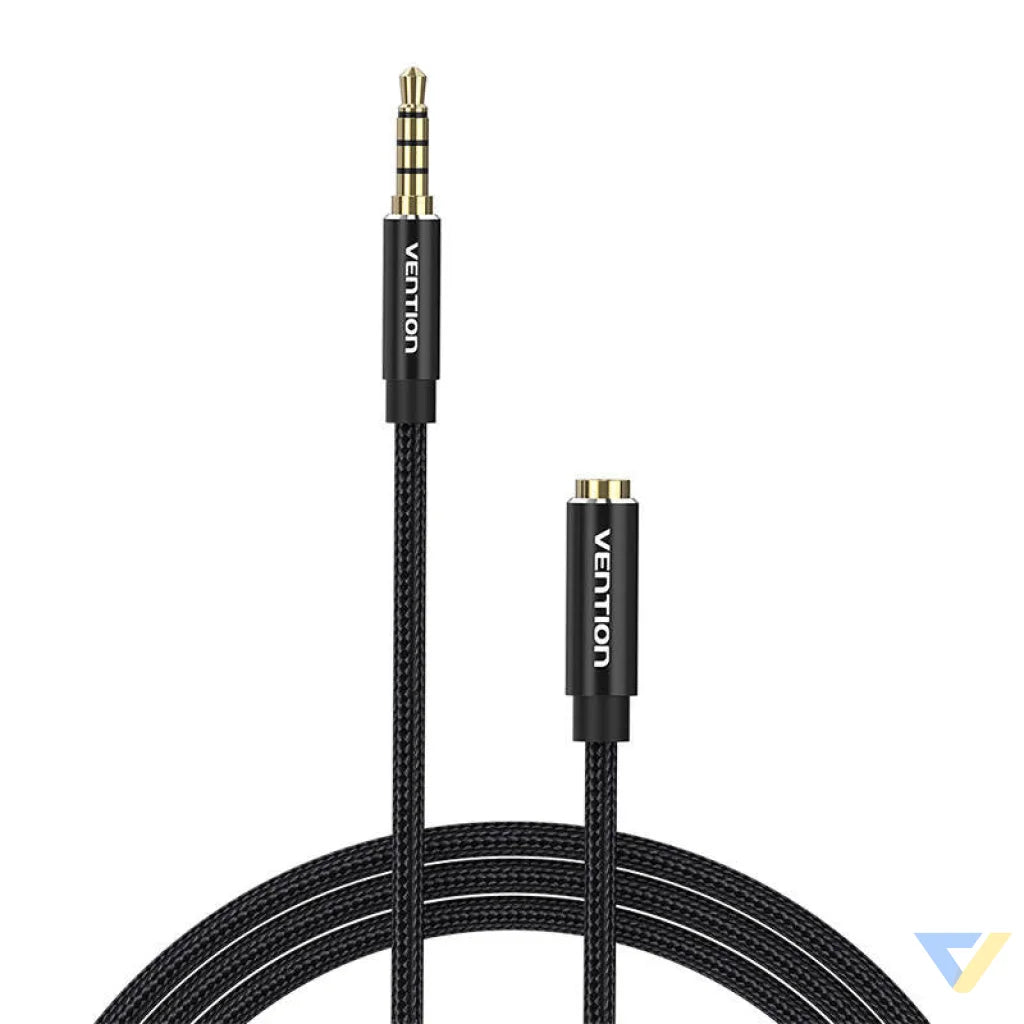 Cable Audio TRRS 3.5mm Male to 3.5mm Female Vention BHCBJ 5m Black Audio cables