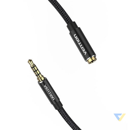 Cable Audio TRRS 3.5mm Male to 3.5mm Female Vention BHCBJ 5m Black Audio cables