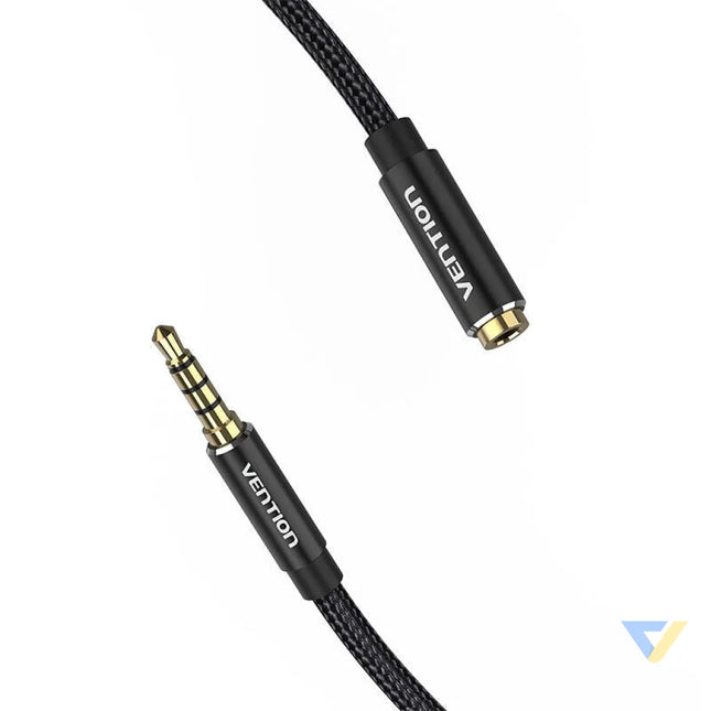 Cable Audio TRRS 3.5mm Male to 3.5mm Female Vention BHCBJ 5m Black Audio cables