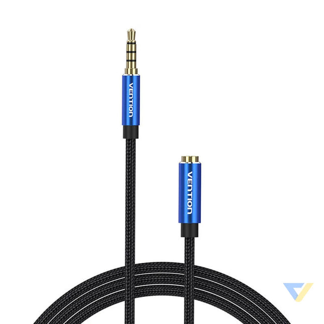 Cable Audio TRRS 3.5mm Male to 3.5mm Female Vention BHCLJ 5m Blue Audio cables
