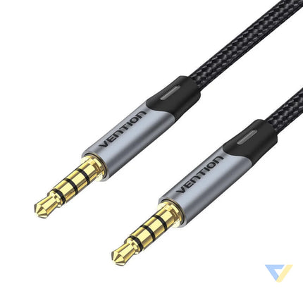Cable Audio TRRS 3.5mm mini jakc Vention BAQHF 1m Gray Audio cables