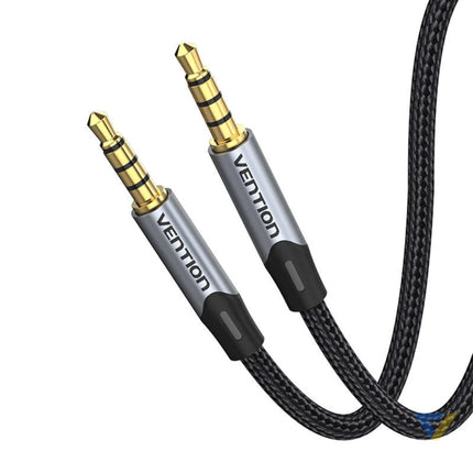 Cable Audio TRRS 3.5mm mini jakc Vention BAQHF 1m Gray Audio cables