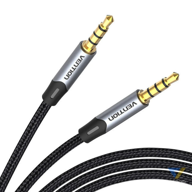 Cable Audio TRRS 3.5mm mini jakc Vention BAQHF 1m Gray Audio cables