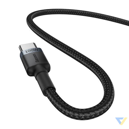 Cable Baseus Cafule USB C to USB C 100W,1m 2psc (Red Black Grey Black) USB C to USB C