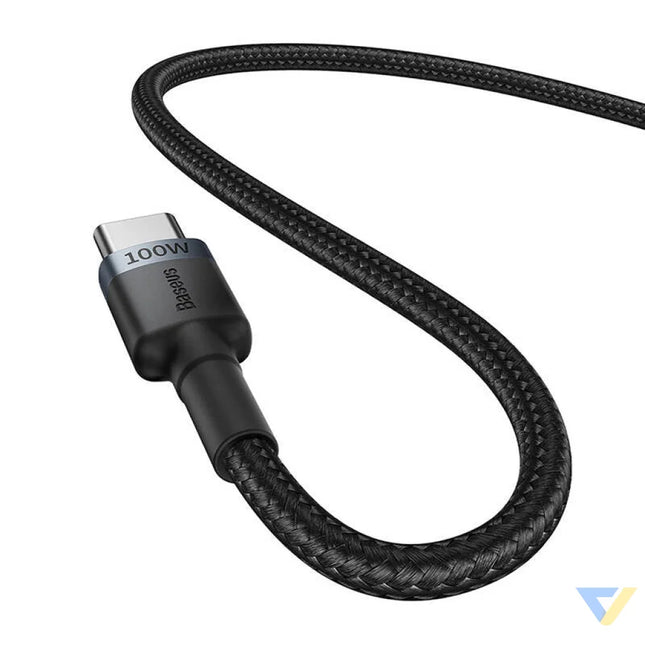 Cable Baseus Cafule USB C to USB C 100W,2m 2psc (Red Black Grey Black) USB C to USB C