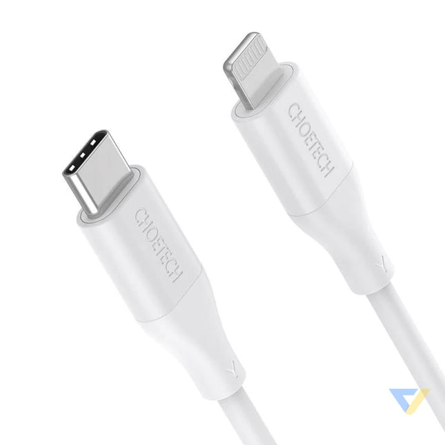 Cable Choetech IP0040 USB C to Lightning PD18/30W 1,2m (white) USB cables