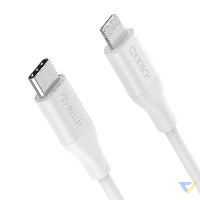 Cable Choetech IP0040 USB C to Lightning PD18/30W 1,2m (white) USB cables